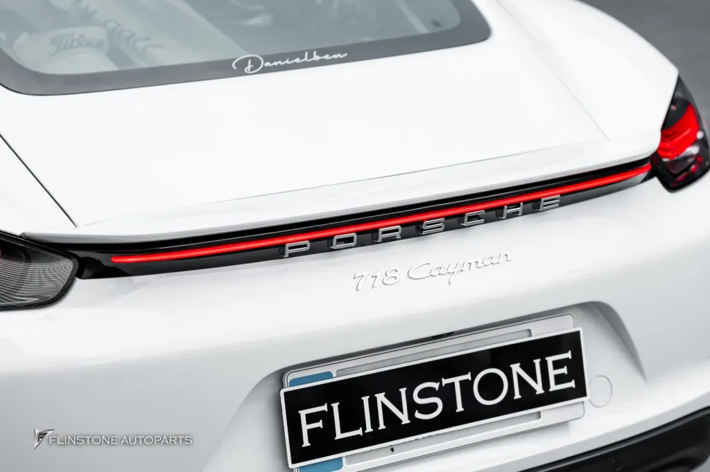 Porsche 718 Caymen Tail Lights Exhaust Tips