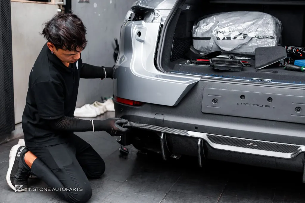 Porsche Cayenne 碳纤维部件 FD Design 排气尾喉